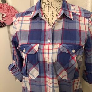 Express Tops - ⭐️EXPRESS LONG SLEEVE FLANNEL BLOUSE SIZE M Express Tops - ⭐️EXPRESS LONG SLEEVE FLANNEL BLOUSE SIZE M